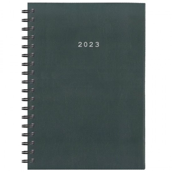 Ημερήσιο Ημερολόγιο 2023 Μικρό Σπιράλ 12x17 ΓΚΡΙ BASIC NEXT