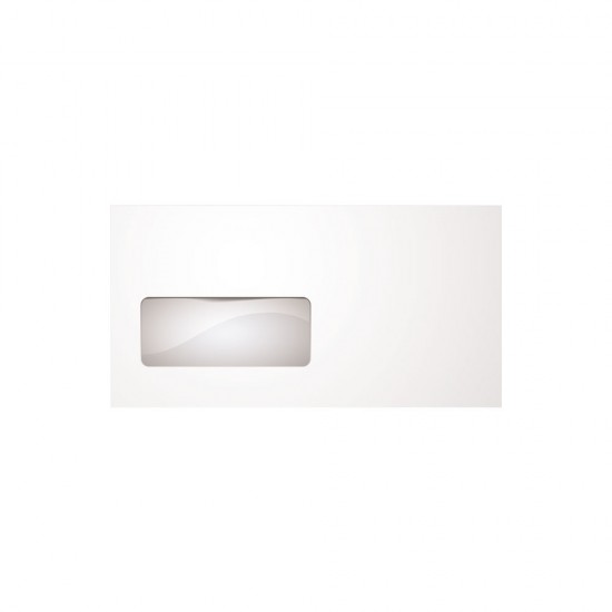 Φάκελος Λευκός με Παράθυρο Αριστερά 115x230