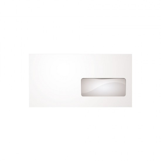 Φάκελος Λευκός με Παράθυρο Δεξιά 115x230