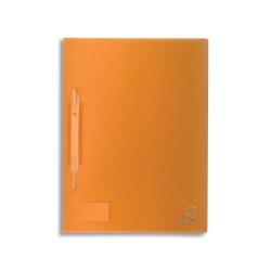 Πορτοκαλί Ντοσιέ με έλασμα και ράχη