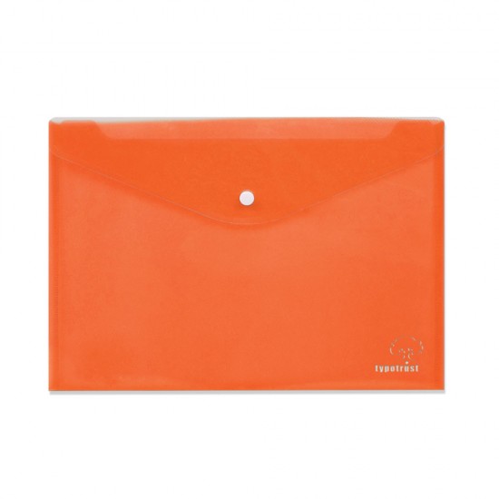 Πορτοκαλί Φάκελος με κουμπί Α4