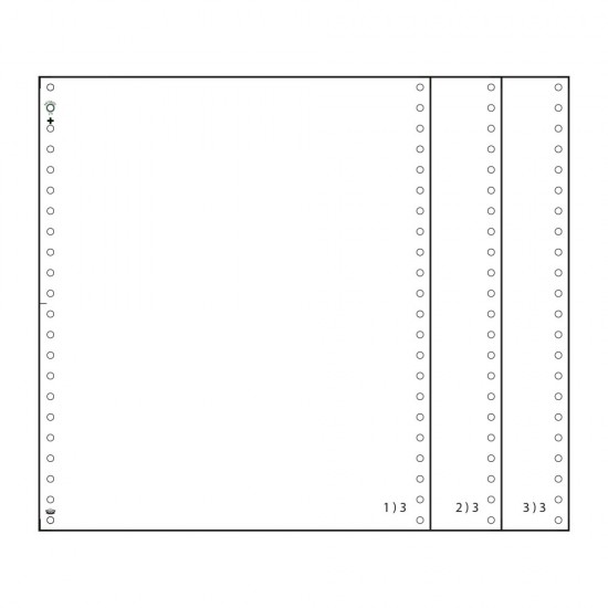 Μηχανογραφικό χαρτί 24x28 - 3τυπο Λ|Λ|Λ