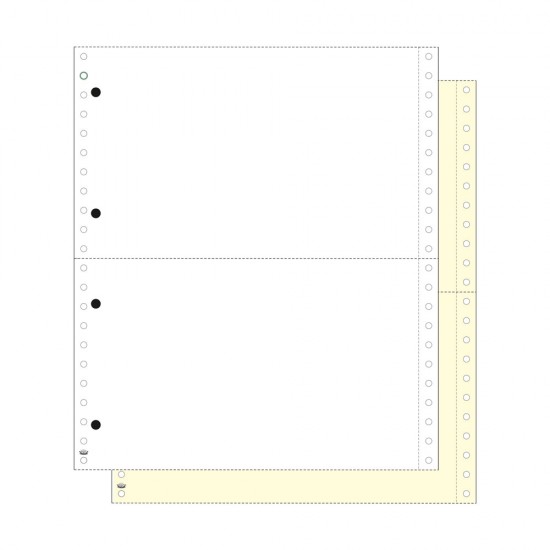 Μηχανογραφικό χαρτί 24x14 - 2τυπο Λ|Κ