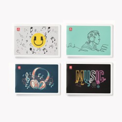 Τετράδιο Μουσικής Χάρτινο Πεντάγραμμο 17x25 40φ.