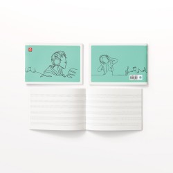 Τετράδιο Μουσικής Χάρτινο Πεντάγραμμο 17x25 40φ.