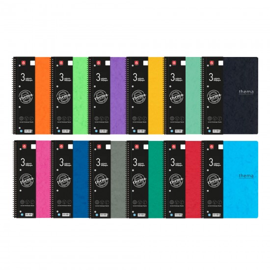 Thema Τετράδιο Σπιράλ Α4 3 θεμάτων