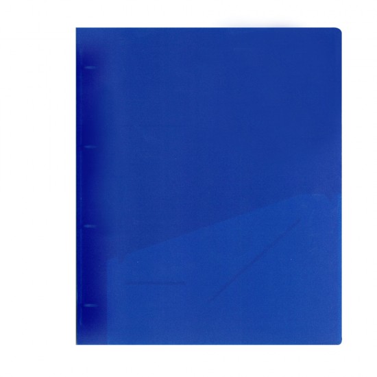 Μπλε Ντοσιέ P.P. Α4 με 4 D κρίκους ράχη 4cm