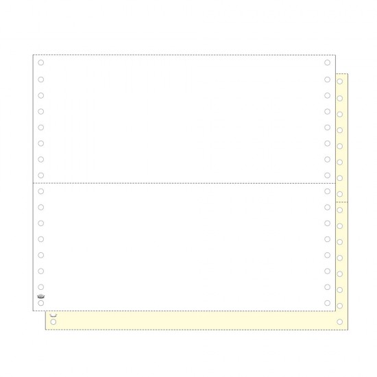 Μηχανογραφικό χαρτί Ζυγολόγιο 24x10 - 2τυπο Λ|Κ