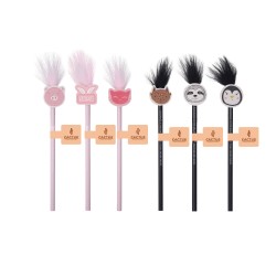 Μολύβι HB με γόμα + Φτερό 6 Σχέδια